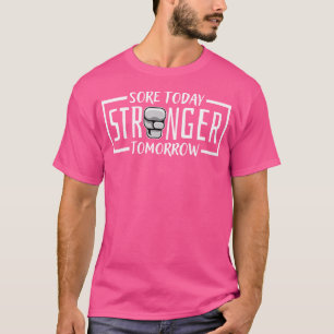 Heute intensiver betätigen morgen Boxmotivation un T-Shirt