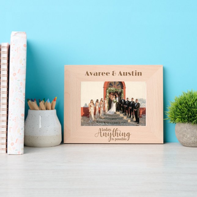 Heute ist alles möglich geätzte rahmen (Von Creator hochgeladen)