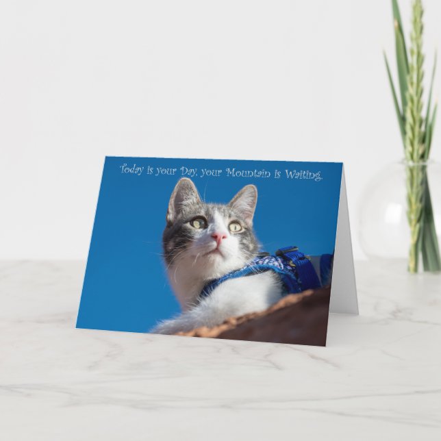 Heute ist dein Tag, notecard Ankündigung (Vorderseite)