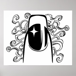 Heute ist der Tag der Haare und Nägel Poster