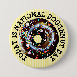 Heute ist die Schaltfläche "National Doughnut Day" Button