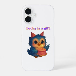 Heute ist ein Geschenk - Dankbarkeit Erinnerung iPhone 16 Hülle