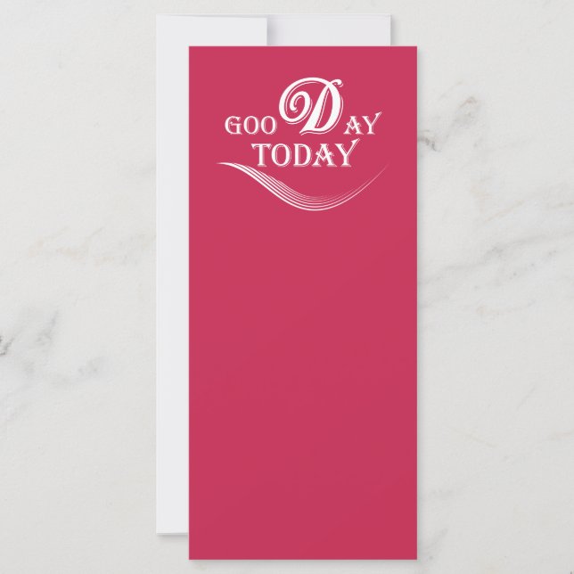 Heute ist ein guter Tag (Vorderseite)