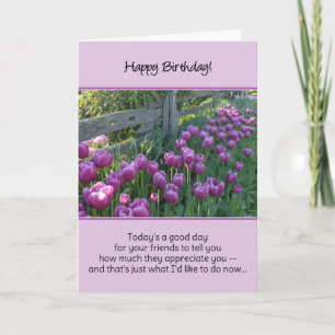 Heute ist ein guter Tag für Ihre Freunde, Ihnen zu Dankeskarte