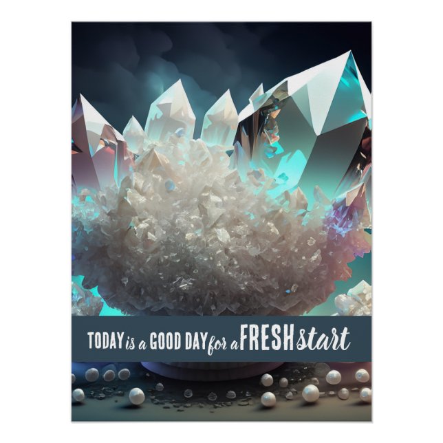 Heute ist ein guter Tag Motivierend Start Poster (Vorderseite)