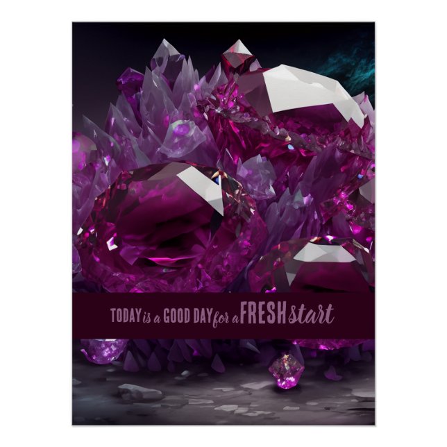 Heute ist ein guter Tag Motivierend Start Poster (Vorderseite)