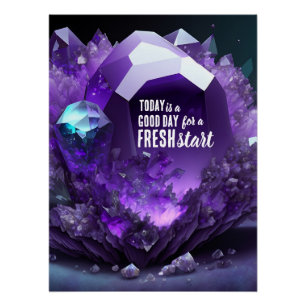 Heute ist ein guter Tag Motivierend Start Poster