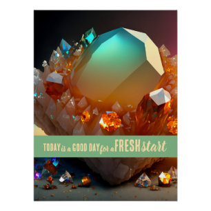 Heute ist ein guter Tag Motivierend Start Poster