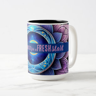 Heute ist ein guter Tag Motivierend Start Zweifarbige Tasse