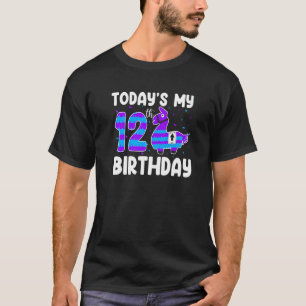 Heute ist mein 12. Geburtstag Kindermädchen Llama T-Shirt