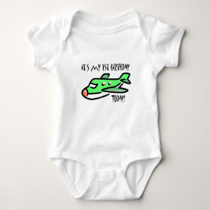 Heute ist mein 1. Geburtstag Baby Strampler