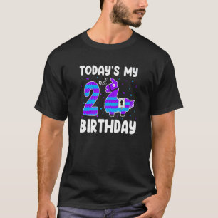 Heute ist mein 2. Geburtstag Kindermädchen Llama A T-Shirt