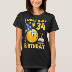 Heute ist mein 34-jähriger Geburtstag glücklich fü T-Shirt
