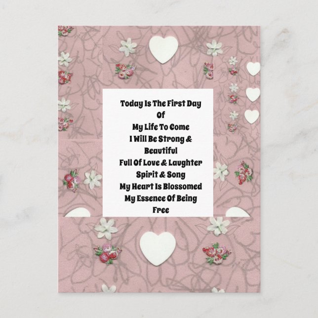 Heute ist postkarte (Vorderseite)