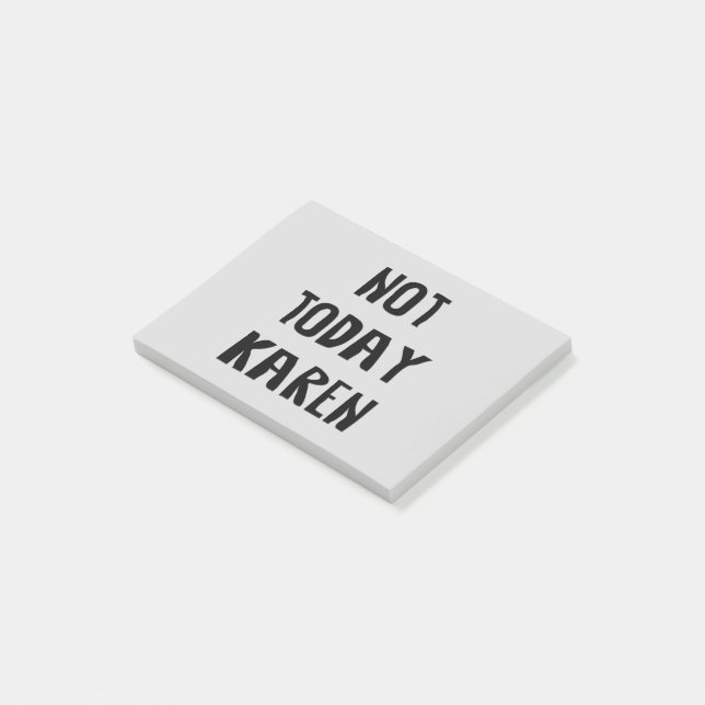 Heute Karen Post-it Klebezettel (angewinkelt)