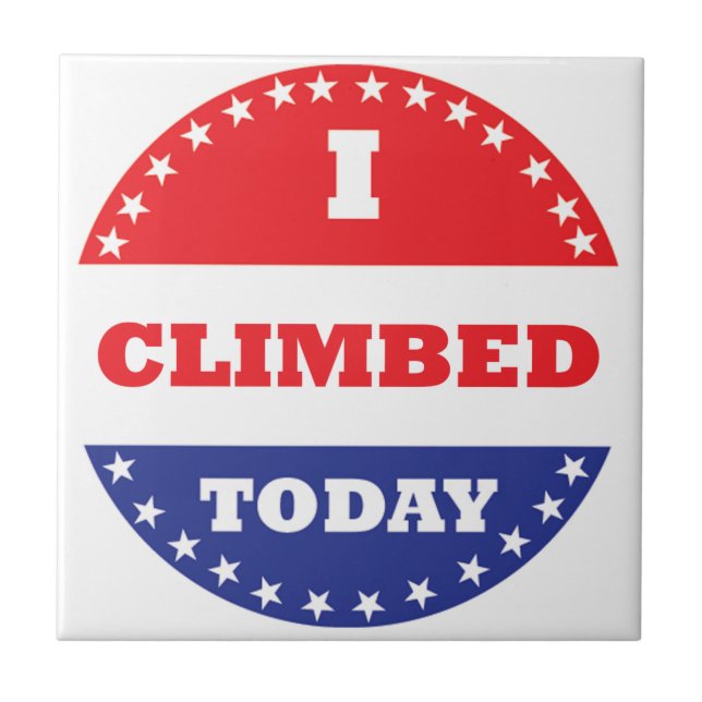 Heute kletterte ich fliese (Vorderseite)