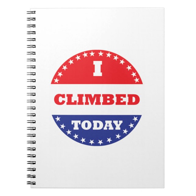 Heute kletterte ich notizblock (Vorderseite)