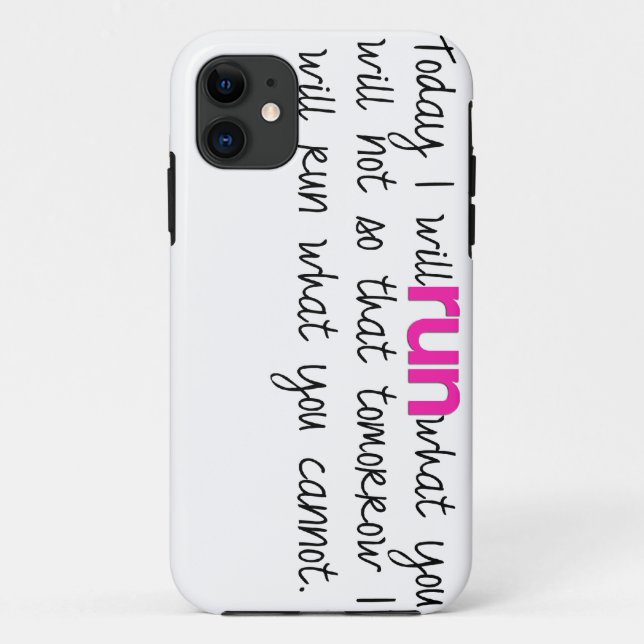 Heute lasse ich iPhone Fall laufen Case-Mate iPhone Hülle (Rückseite)