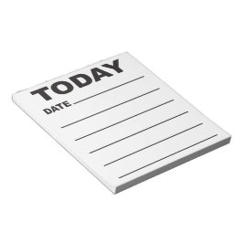 HEUTE Liste Großdruck fettdruck Linien für Sehbehi Notizblock
