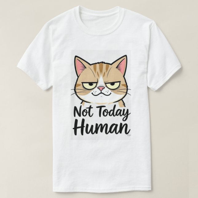 Heute Mensch  T-Shirt (Design vorne)