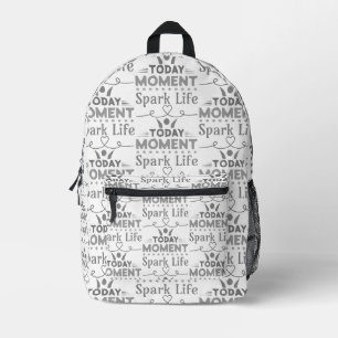 Heute Moment, Leben retten Bedruckter Rucksack