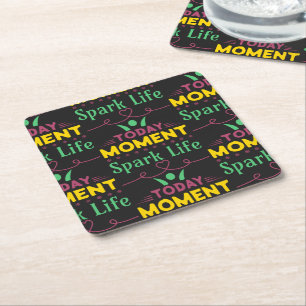 Heute Moment, Leben retten Rechteckiger Pappuntersetzer