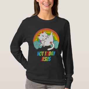 Heute nicht Jesus Teufel Anbetung Funny Satanic Ha T-Shirt
