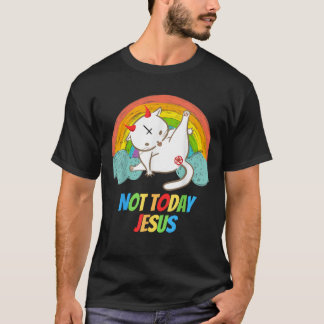 Heute nicht Jesus Teufel Anbetung Funny Satanic Ha T-Shirt