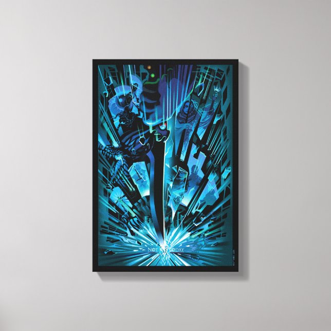 Heute nicht leinwanddruck (Vorderseite)