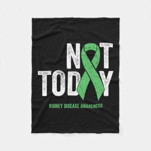 Heute Nierenerkrankung - Das Band "Green Awareness Fleecedecke