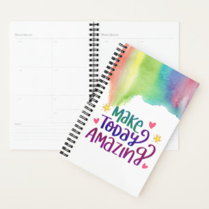 Heute Phantastisches Motivierend Angebot Farbe Planer