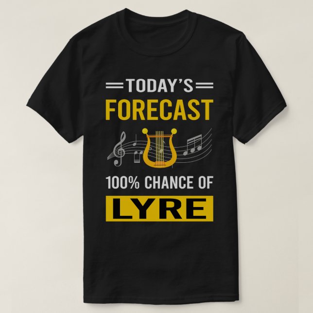 Heute prognostizieren Lyre T-Shirt (Design vorne)