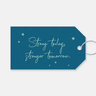 Heute stark, morgen stärker geschenkanhänger