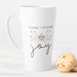 Heute wähle ich Joy Inspirational Wildblumen Milchtasse