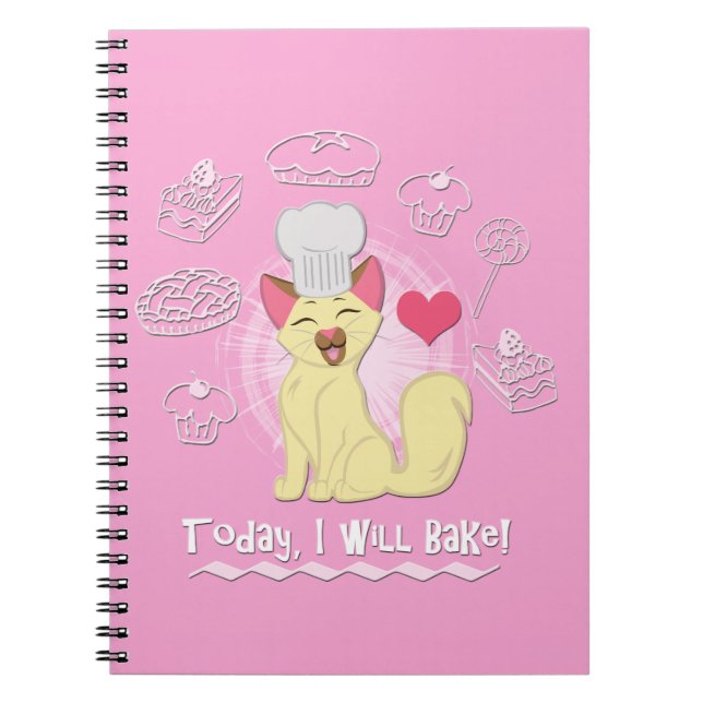 Heute werde ich backen! notizblock (Vorderseite)
