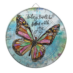 Heute werde ich mit Joy Dart Board gefüllt Dartscheibe