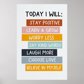 Heute werde ich posten poster