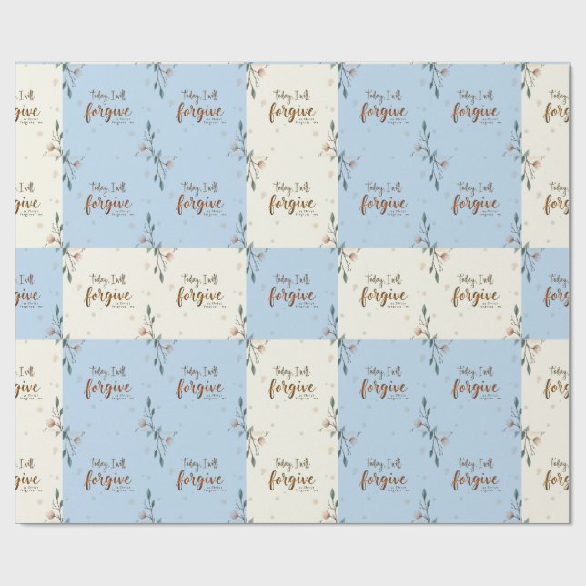 Heute werde ich verzeihen, wie Christus mir verzei Geschenkpapier (Flach)