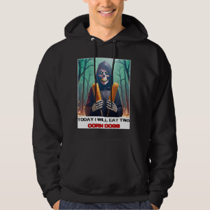 Heute werde ich zwei Maishunde essen und meinen Sp Hoodie
