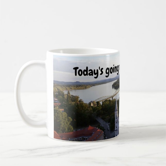 Heute wird ein GROSSARTIGER Tag! Kaffeetasse (Links)