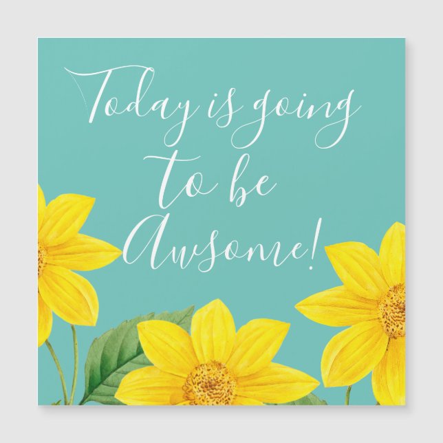 Heute wird Phantastisch Magnetkarte (Vorderseite)