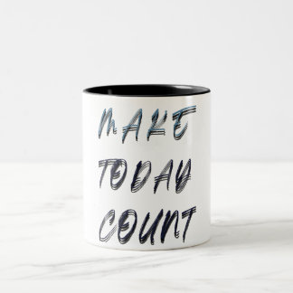 heute zählen zweifarbige tasse