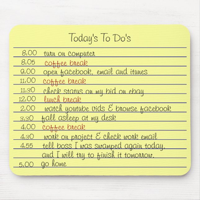 Heutig taten mousepad (Vorne)