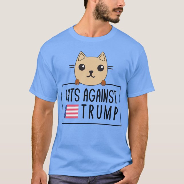 Heutige Anti-Trump-Katzen gegen Trump T-Shirt (Vorderseite)