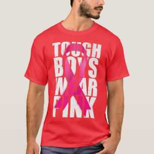 Heutige Jungen tragen rosa Ribbon rosa Brustkrebs T-Shirt