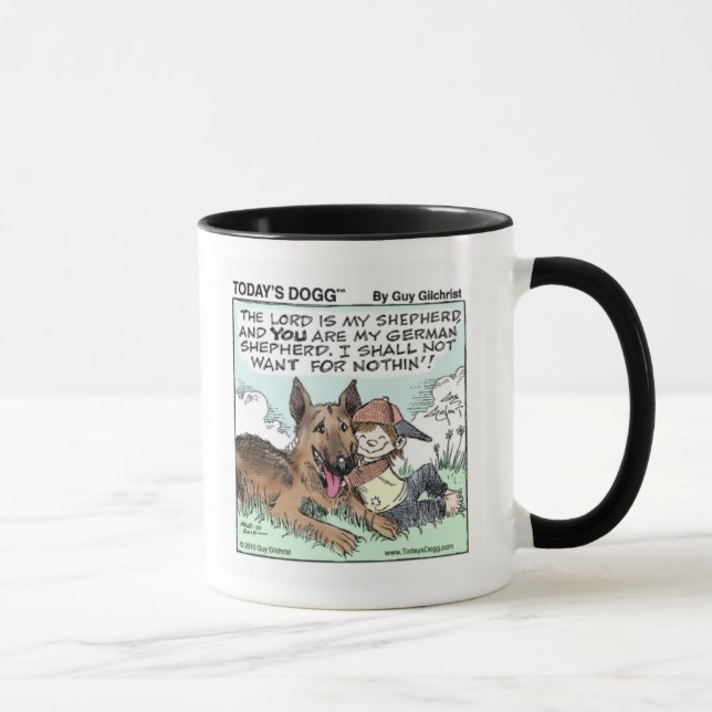 Heutiger Dogg™ Junge u. Hund Tasse (Rechts)