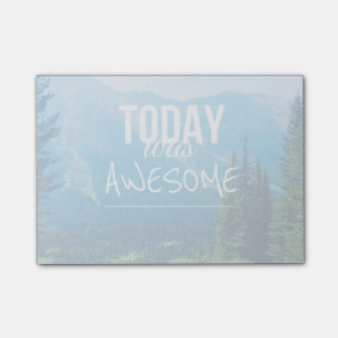 Heutiger Tag war fantastisch Post-it Klebezettel