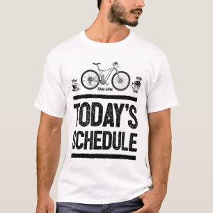Heutiger Zeitplan Mountainbiken Radfahren Vintage T-Shirt