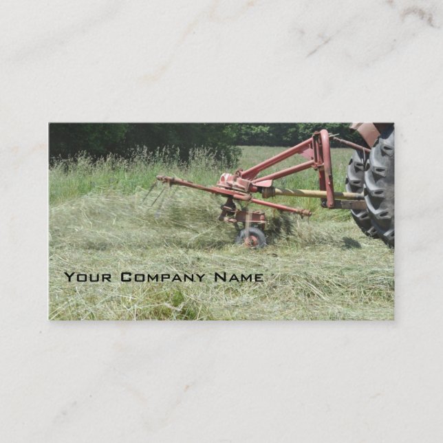 Heuwender-Visitenkarte Visitenkarte (Vorderseite)