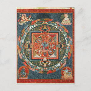 Hevajra Tibetisch-Buddhistische Gottheit Mandala Postkarte